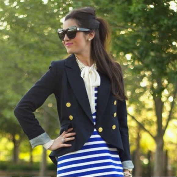 Willow & Clay Jackets & Blazers - Willow & Clay nautical blazer gold button size XS